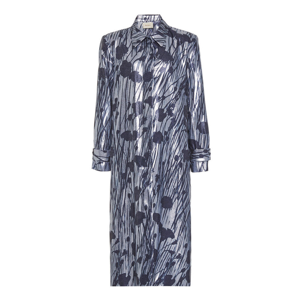 SemSem Printed Lamé Coat.