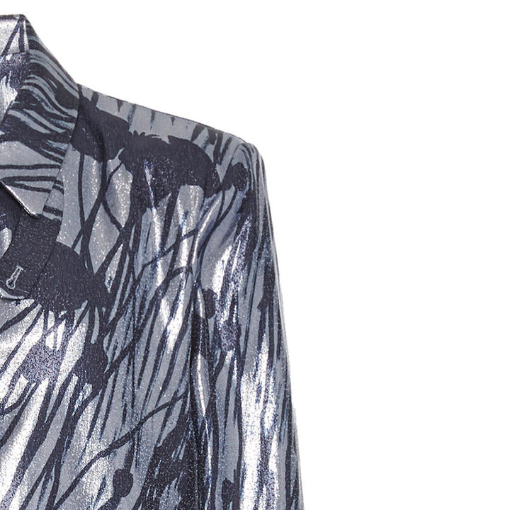 SemSem Printed Lamé Coat.