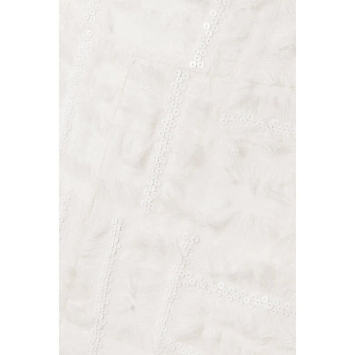 SemSem Silk Chiffon Embellished Wide Leg Pants.