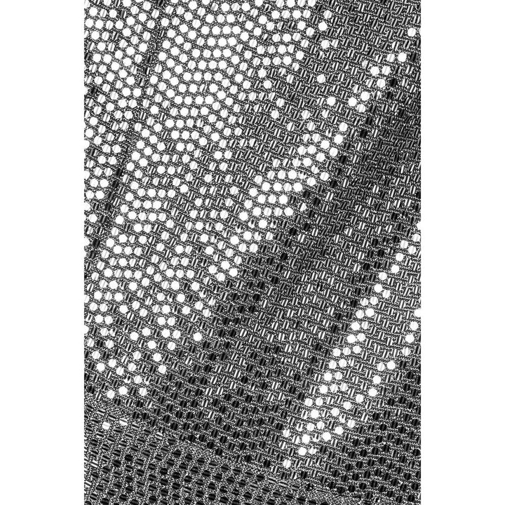SemSem Silver Stretch Sequin Jumpsuit.