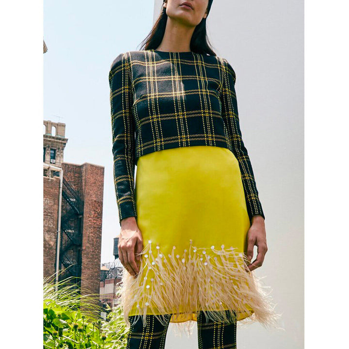 Cairo Check Cropped Top
