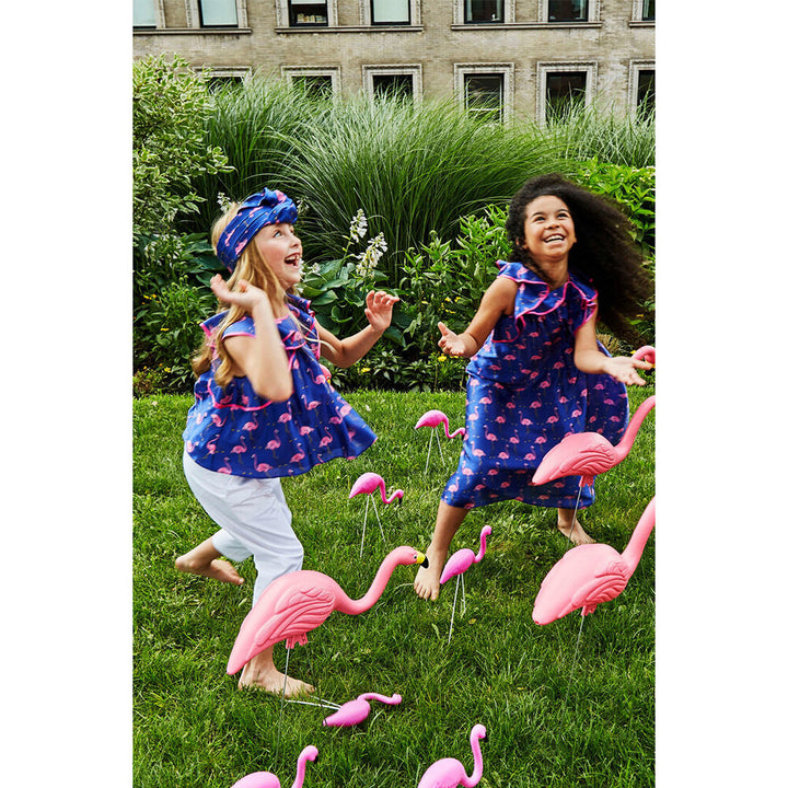 Girls Flamingo Ruffle Top