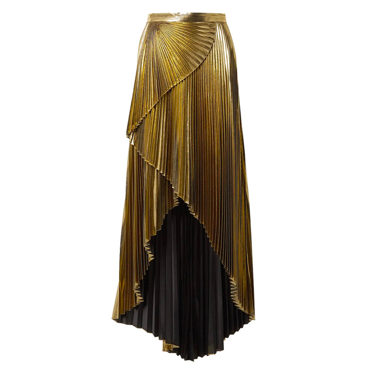 SemSem Wrap-effect Layered Skirt. 