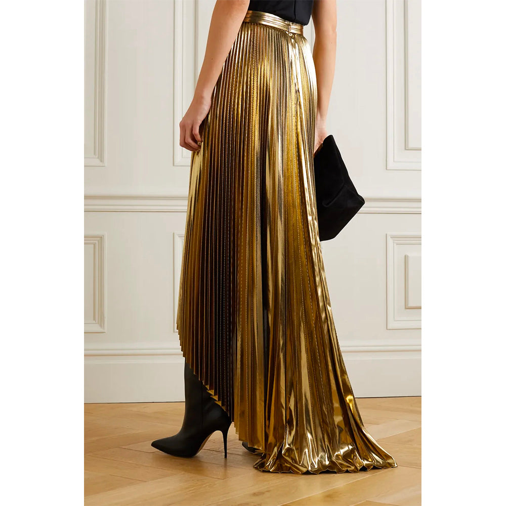 SemSem Wrap-effect Layered Skirt. 
