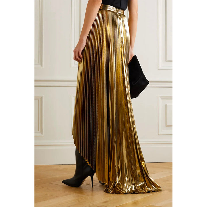 SemSem Wrap-effect Layered Skirt. 