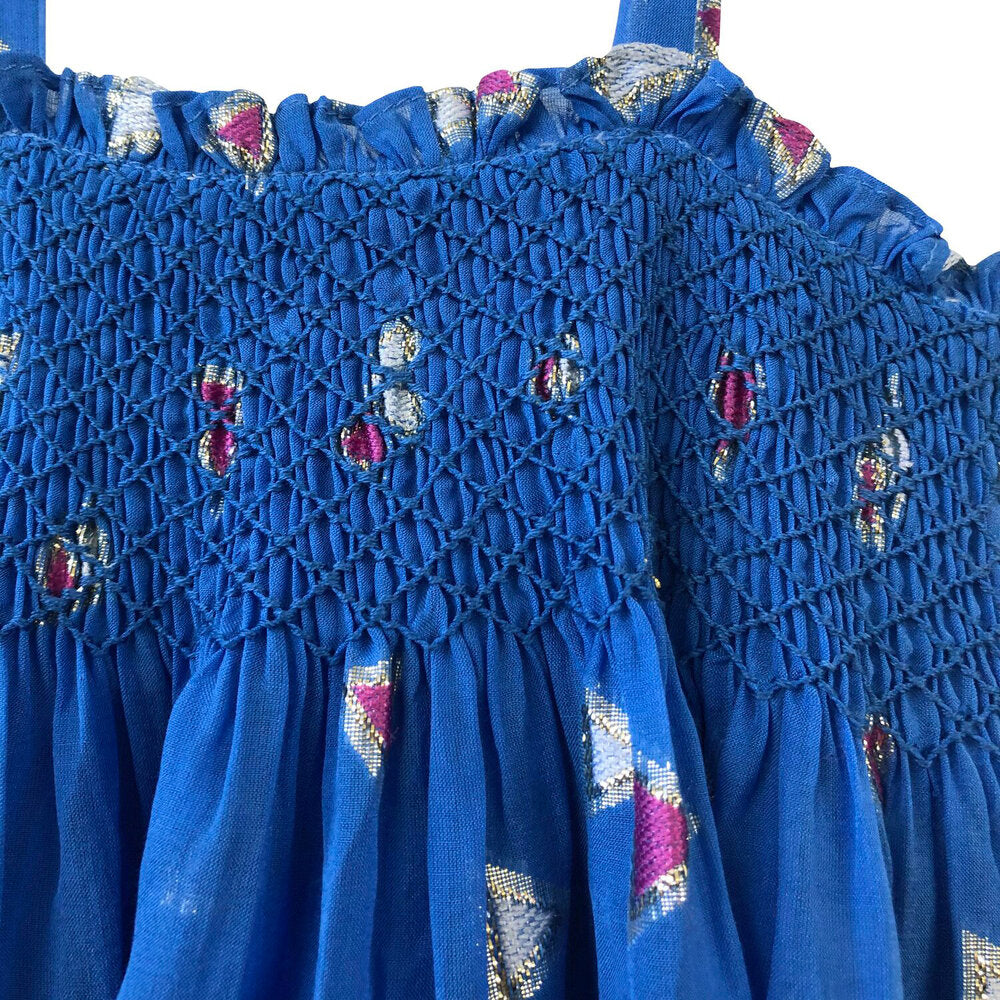Girls Jamila Long Dress - Palace Blue