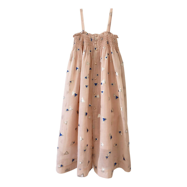 Girls Jamila Long Dress - Pale Blush