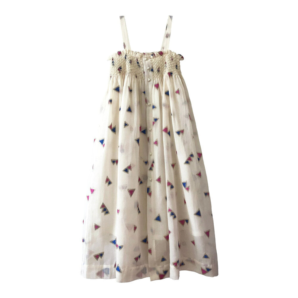 Girls Jamila Long Dress - Egret