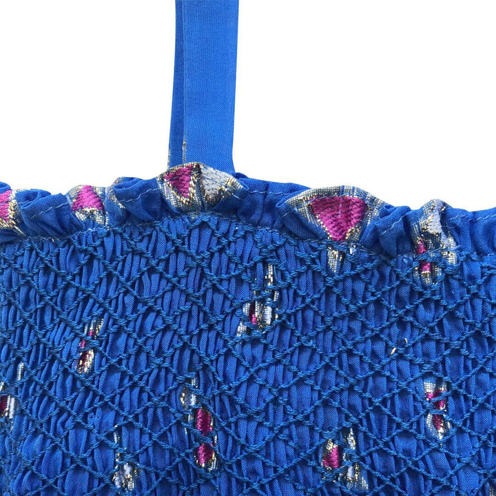 Girls Jamila Smocked Top  -  Palace Blue