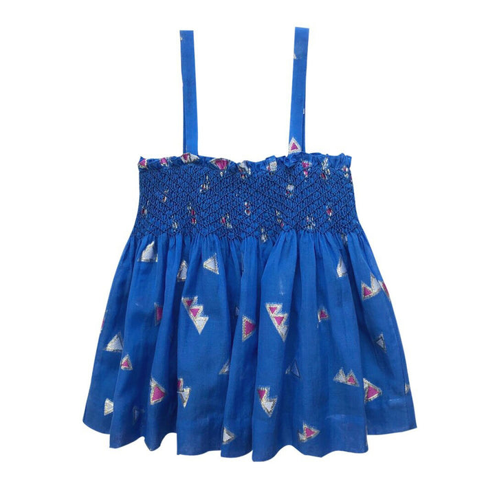 Girls Jamila Smocked Top  -  Palace Blue