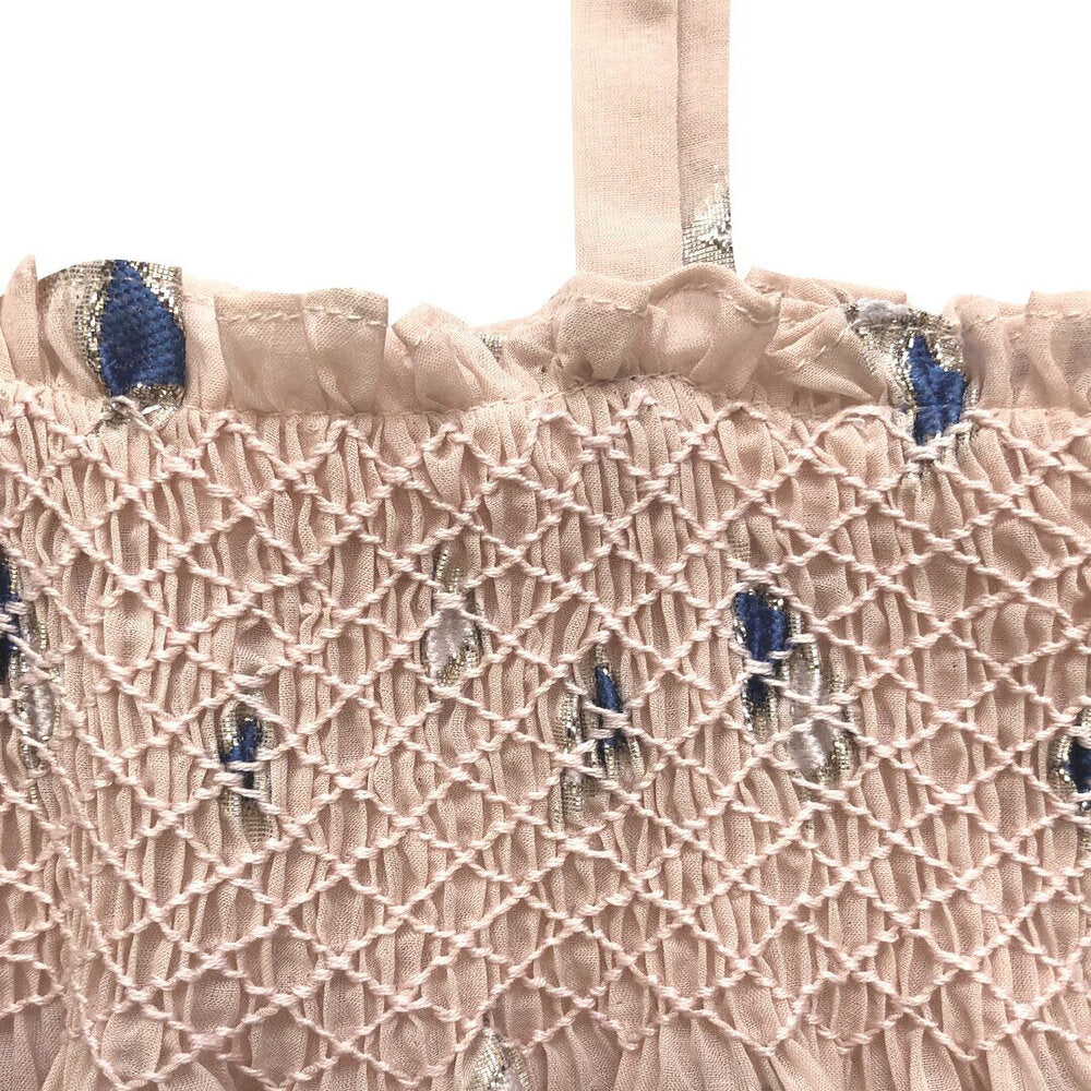 Girls Jamila Smocked Top  - Pale Blush