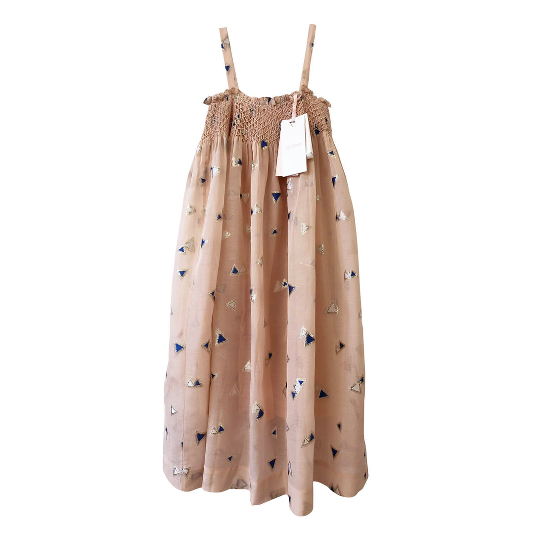 Girls Jamila Long Dress - Pale Blush