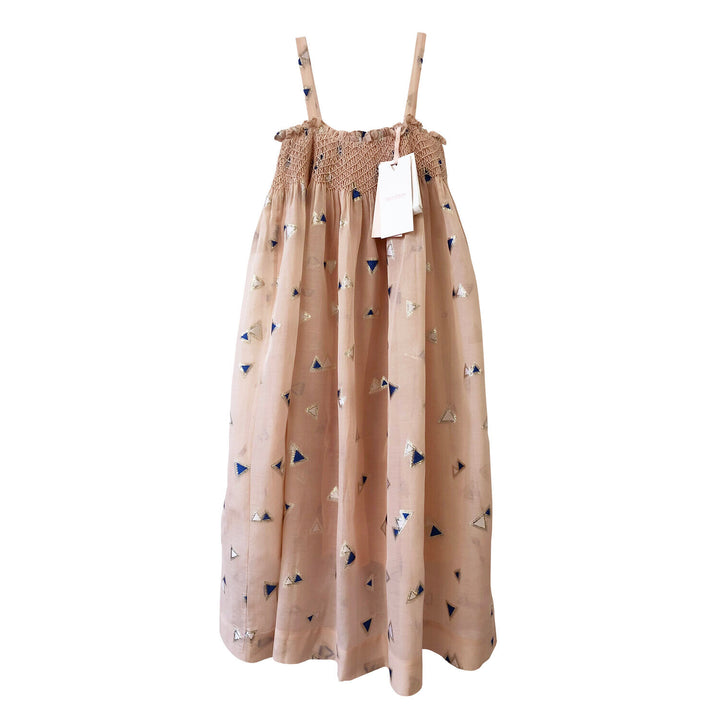 Girls Jamila Long Dress - Pale Blush