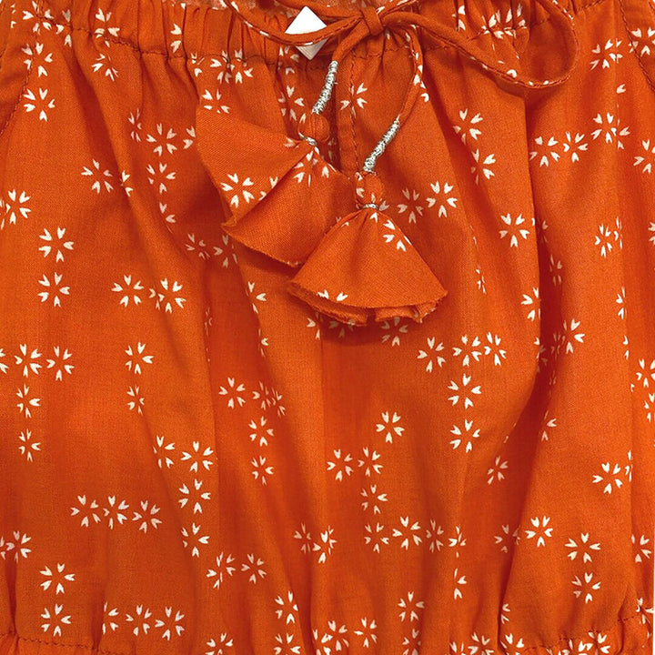 Girls Lara Jumpsuit - Orange