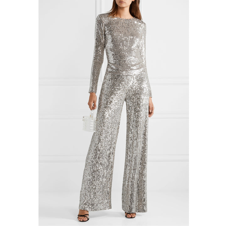 Long-Sleeve Sequin Top