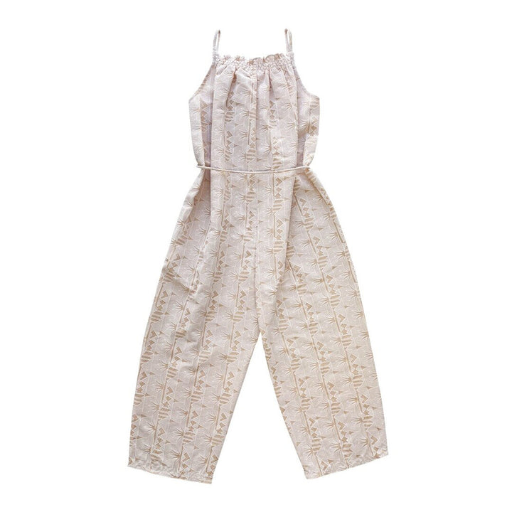 Girls Lotus Jumpsuit - Blush