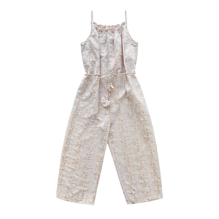 Girls Lotus Jumpsuit - Blush