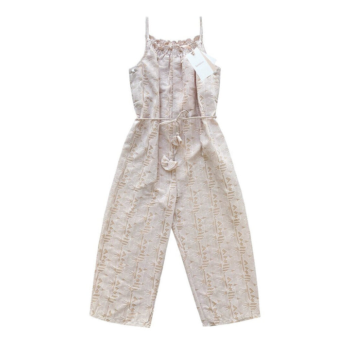 Girls Lotus Jumpsuit - Blush