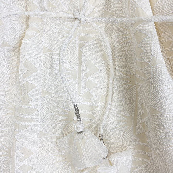 Girls Lotus Jumpsuit - Cream