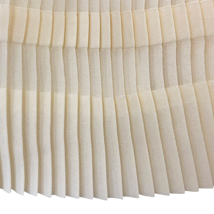 Girls Maryam Pleated Dress - Egret