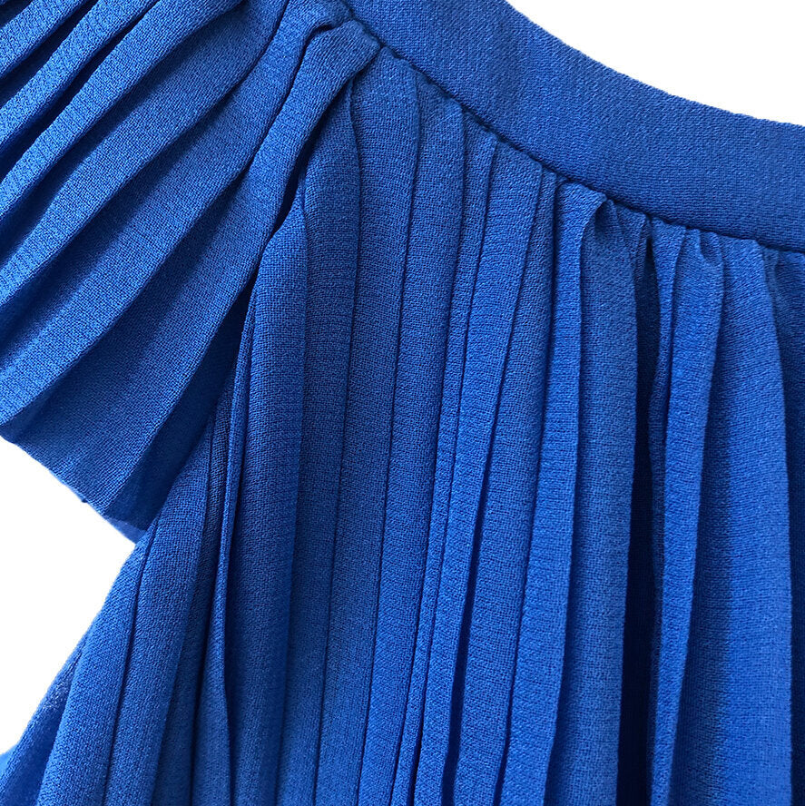 Girls Maryam Pleated Top - Palace Blue