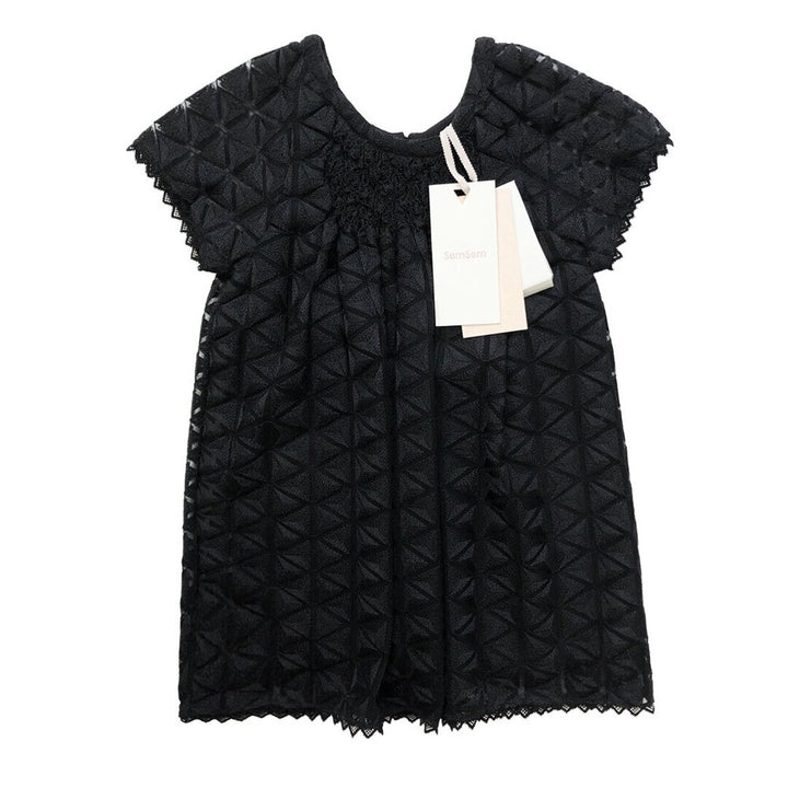 Girls Norah Embroidered Dress - Meteroite