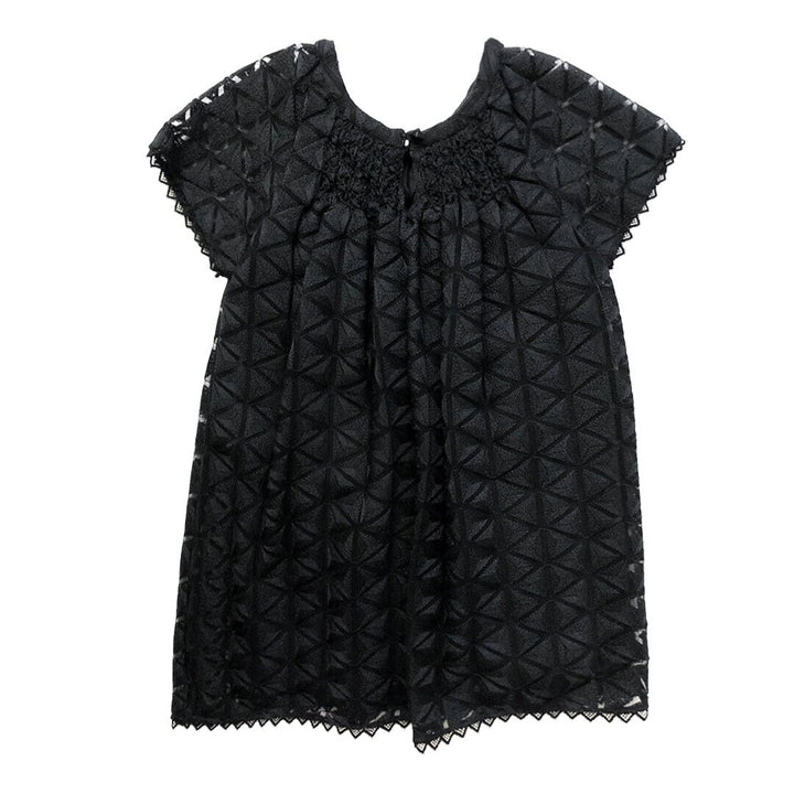 Girls Norah Embroidered Dress - Meteroite