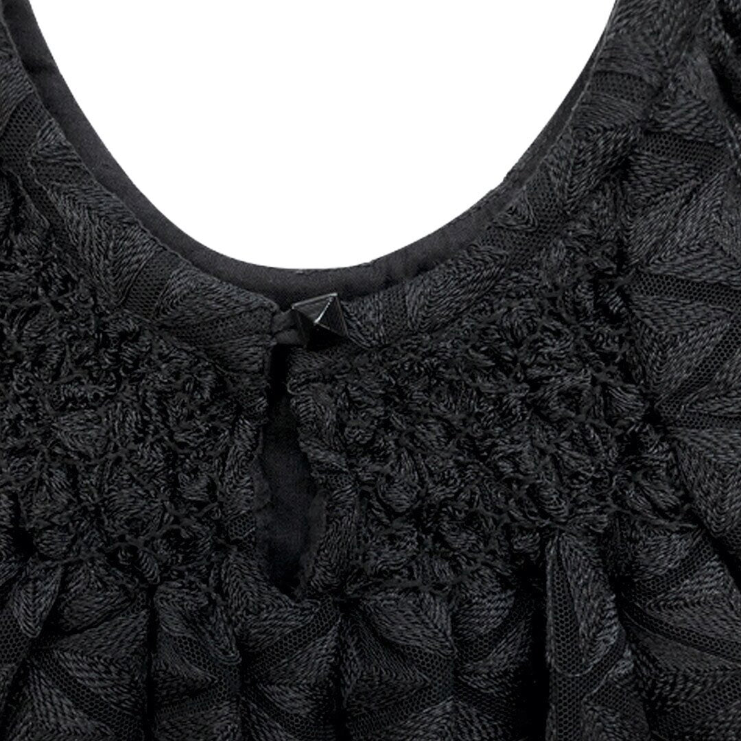 Girls Norah Embroidered Dress - Meteroite