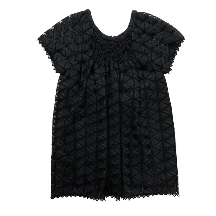 Girls Norah Embroidered Dress - Meteroite