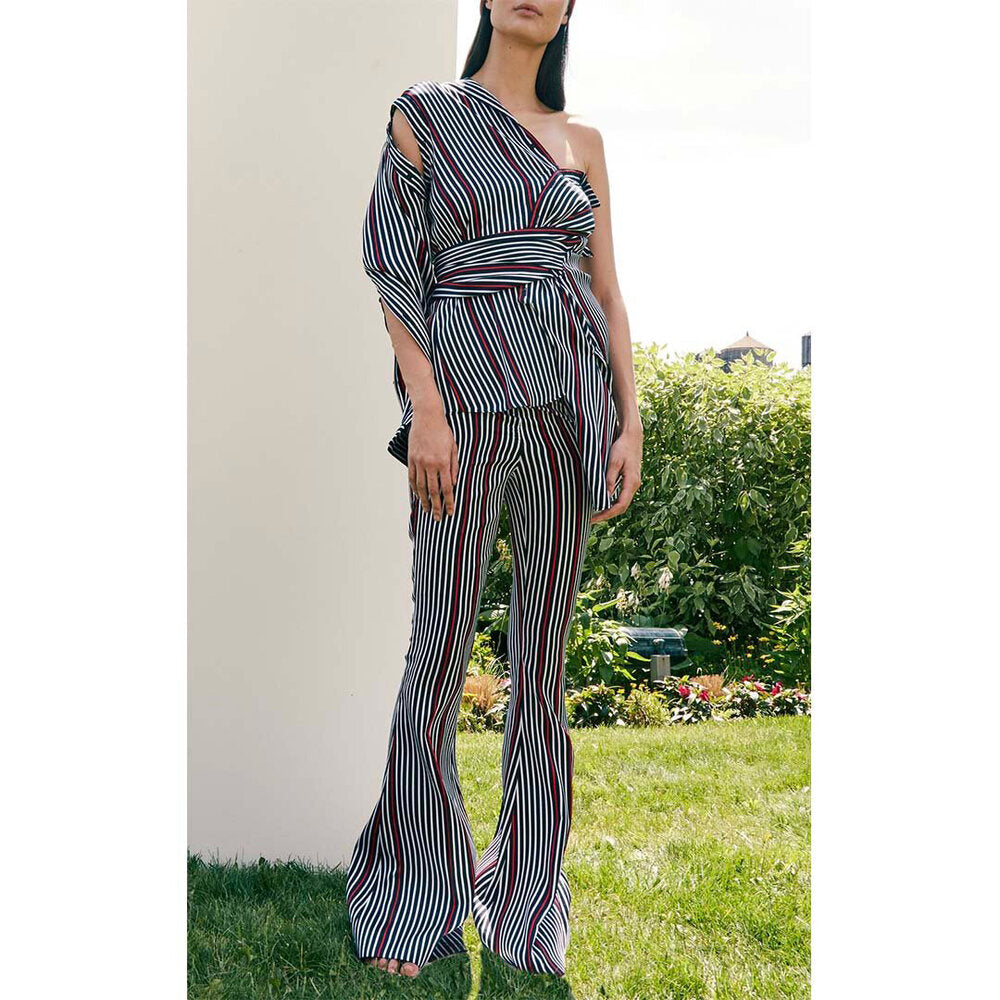 Striped Flared Pant